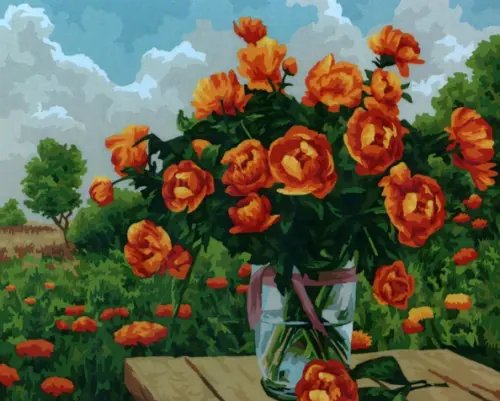 Рисование по номерам на холсте "Русская живопись" Рисование по номерам. Огоньки лета