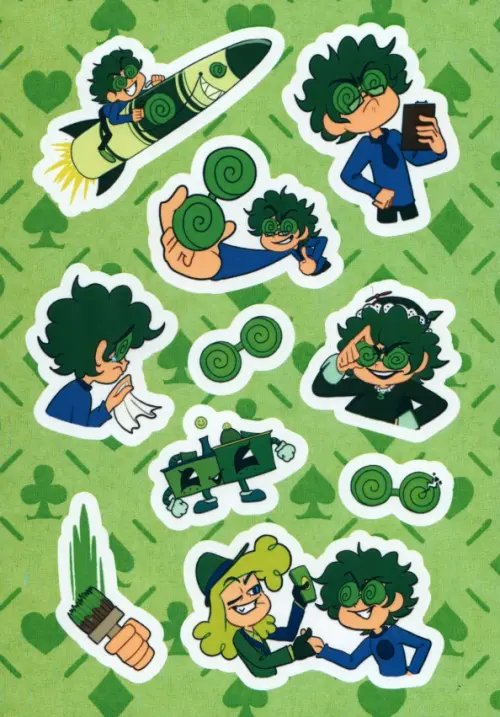 Комиксы студии «Феникс» Лист Стикеров "13 Карт. Вару. Земля Королей"