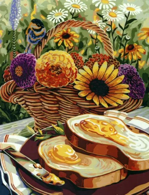 Рисование по номерам на холсте "Русская живопись" Рисование по номерам. Пикник