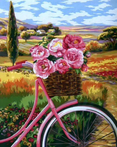 Рисование по номерам на холсте "Русская живопись" Рисование по номерам. Цветочная корзина