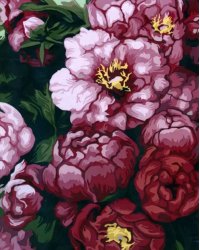 Рисование по номерам. Свежие бутоны