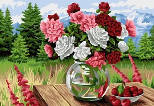 Рисование по номерам на холсте "Русская живопись" Рисование по номерам. Сладкий июнь