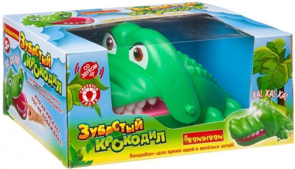Семейно-развлекательные игры_Bondibon Игра настол."Зубастый крокодил" свет и звук ВВ3692