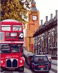 Картина по номерам на холсте с подрамником. Лондон