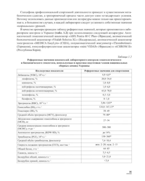 Лабораторные маркеры контроля и управления тренировочным процессом спортсменов. Наука и практика