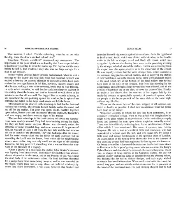 The Memoirs of Sherlock Holmes