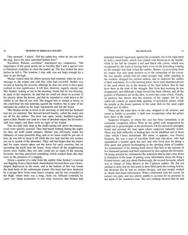 The Memoirs of Sherlock Holmes