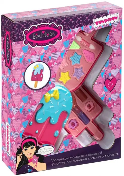 Косметика EvaModa для девочек Набор детск.декорат.космет.Косметичка-морож.Эскимо