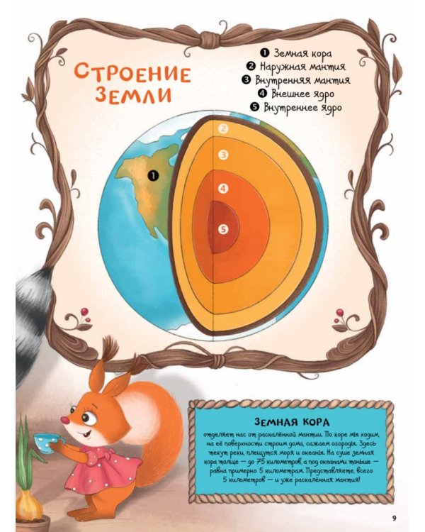 Любопытный енотик Тим! Почему Земля круглая, внутри горячая, а снаружи неровная? Книжка подготовишки