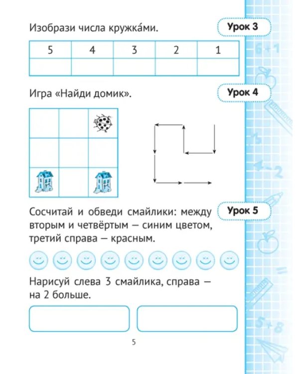 Математика. 1 класс. Минутка устного счёта