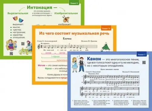 Музыка. 3 класс. Демонстрационные плакаты Музыка. 3 класс. Демонстрационные плакаты