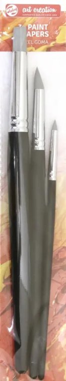 Набор каучуковых шпателей Art Creation, 3 штуки, №2, 6, 10