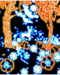 Живопись с неоновыми красками. Однажды в лесу