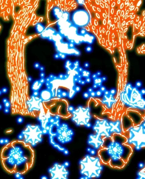 Живопись с неоновыми красками. Однажды в лесу Живопись с неоновыми красками. Однажды в лесу