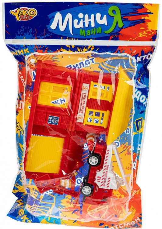 Игровой набор МиниМаниЯ. Пожарная станция со зданием