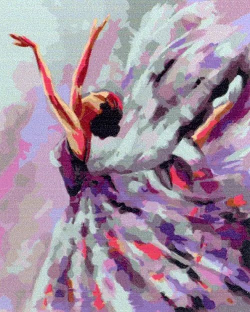 Рисуем вместе Картина по номерам на холсте с подрамником. Балет