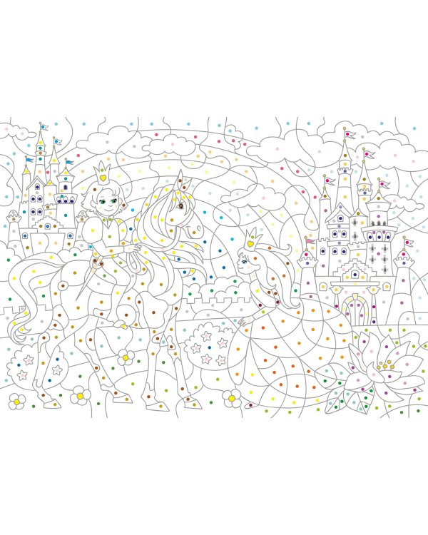 Большая книга волшебных раскрасок для девочек