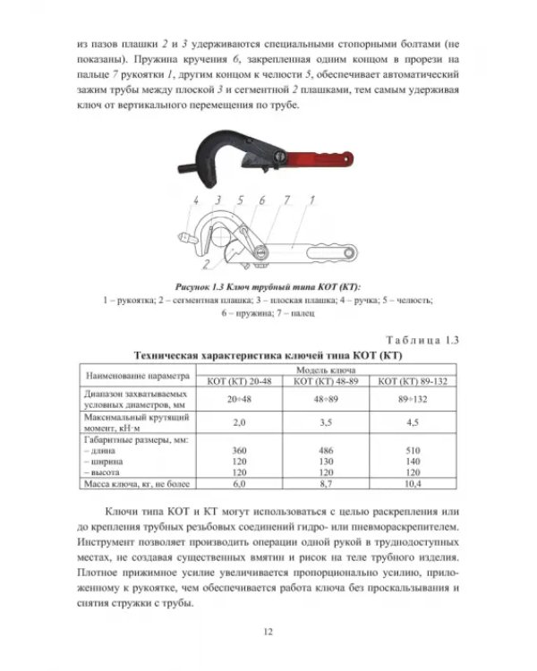 Ключи для ручных и механизированных операций с нефтегазопромысловыми трубами и насосными штангами