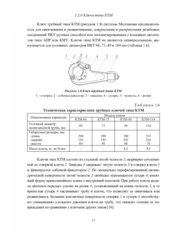 Ключи для ручных и механизированных операций с нефтегазопромысловыми трубами и насосными штангами