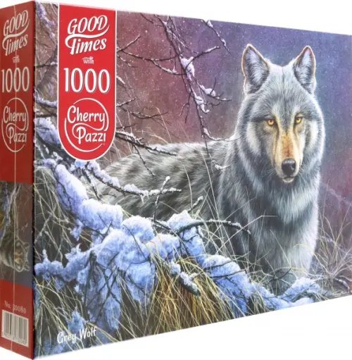 Puzzle-1000 Пазл. Серый волк, 1000 элементов