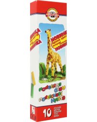 Пластилин. Giraffe, 10 цветов