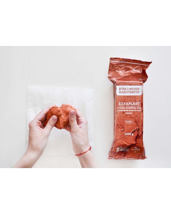 Масса для моделирования самозатвердевающая Керапласт, терракота