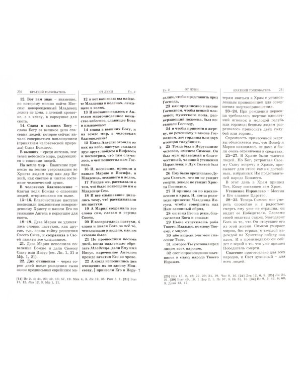 Евангелие с кратким толкователем