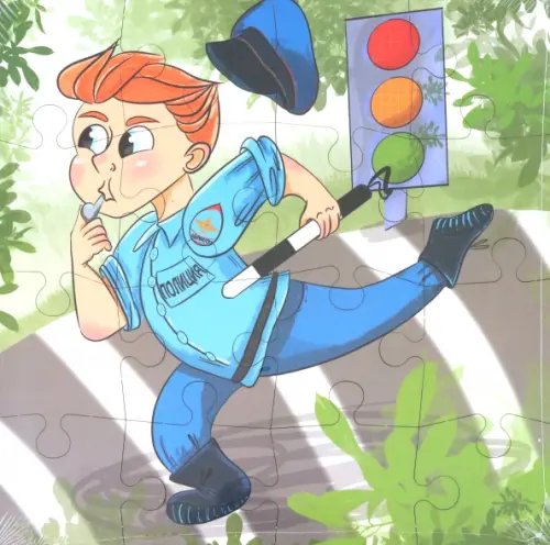 Пазл-16 деревянный "Полицейский" Пазл-16 деревянный "Полицейский"