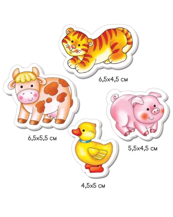 Игры на магнитах. Большой набор животных