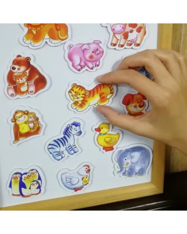 Игры на магнитах. Большой набор животных