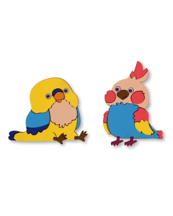 Набор для творчества. Магнитики. Попугаи