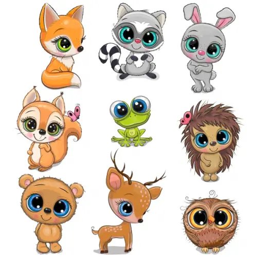 Декоративные наклейки Декоративные наклейки. Лесные зверюшки
