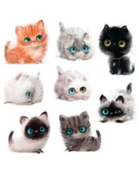 Декоративные наклейки. Котята