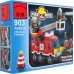 Конструктор Пожарная машина, 130 деталей, 2 фигурки