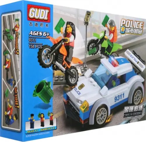 Police Series Конструктор Полиция, 158 деталей