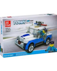 Конструктор Полицейская машина, 123 детали