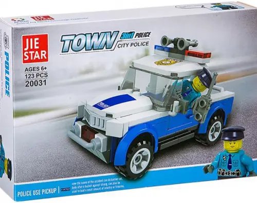 Police Series Конструктор Полицейская машина, 123 детали