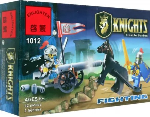 Конструктор Рыцари, 42 детали, 2 фигурки