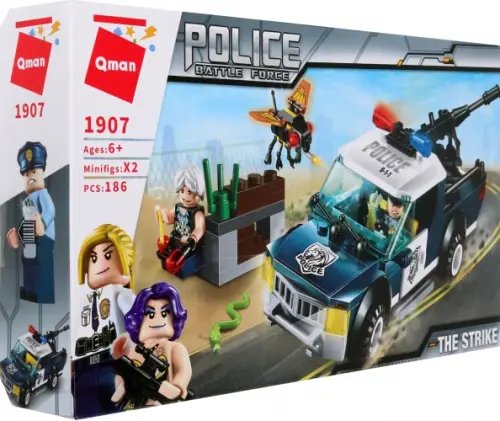 Police Series Конструктор Police, 186 деталей, 2 фигурки