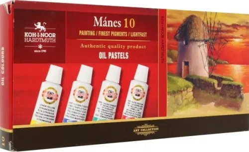 Масло Краски масляные художественные Manes в тюбиках, 10 цветов