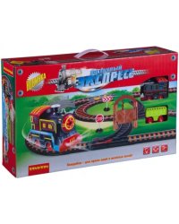 Железная дорога с одним паровозом и вагоном. Восточный экспресс