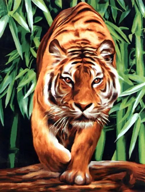 Алмазная мозаика. Тигр на охоте Алмазная мозаика. Тигр на охоте