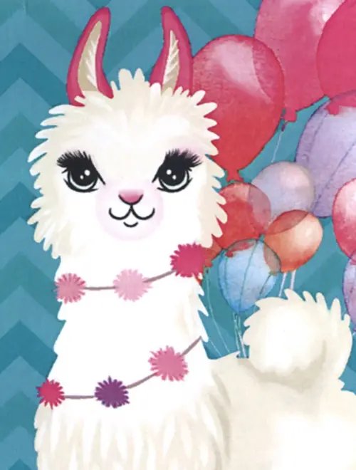 Алмазная мозаика. Милая лама Алмазная мозаика. Милая лама