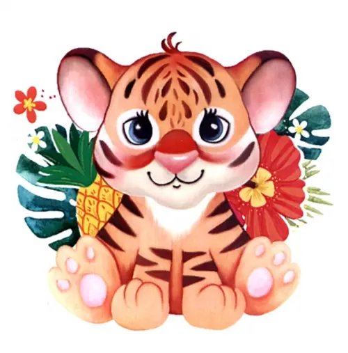 Алмазная мозаика. Полосатик Алмазная мозаика. Полосатик