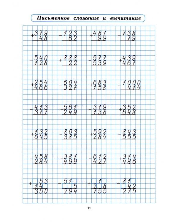 Математика. 4 класс. Тренажёр