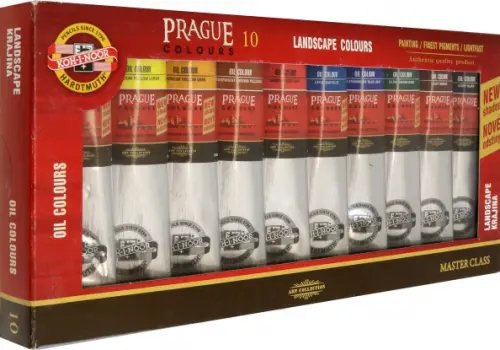 Масло Краски масляные художественные Prague Landscape в тюбиках, 10 цветов