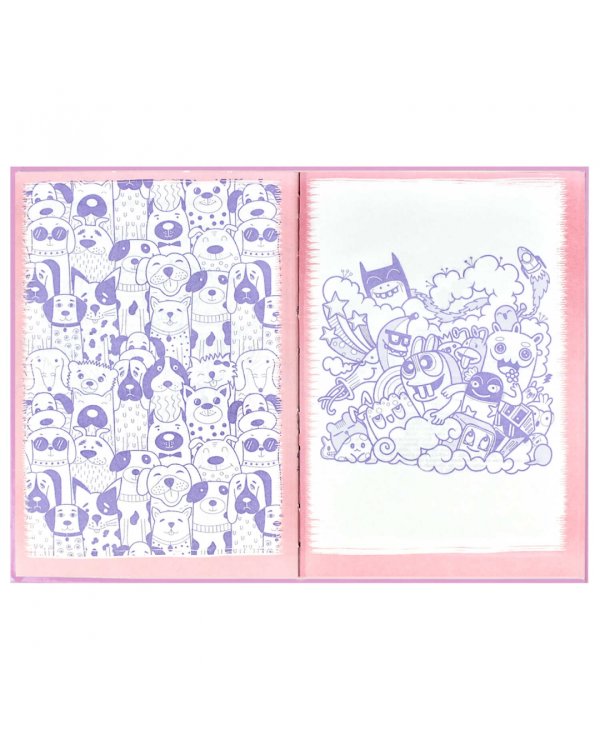 Анкета для друзей. Розовые зайцы, 128 листов, А5