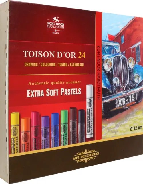 Пастель Пастель сухая художественная Toison d`Or Extra Soft 8554, 24 цвета