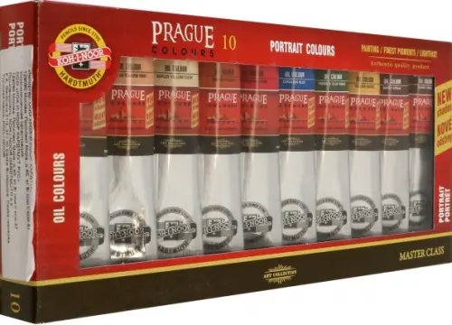 Масло Краски масляные художественные Prague Portrait в тюбиках, 10 цветов