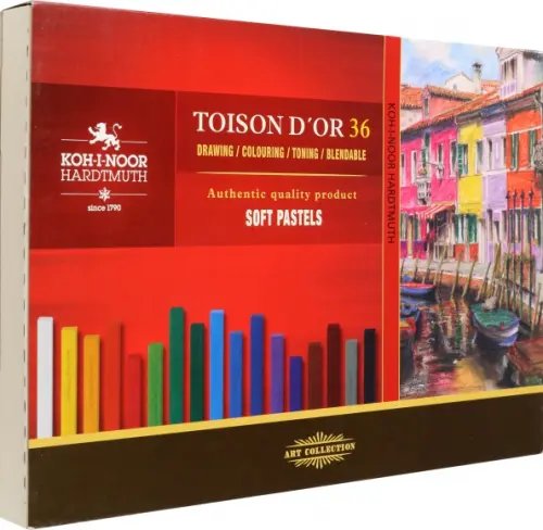 Пастель Пастель сухая художественная мягкая Toison d`Or 8585, 36 цветов